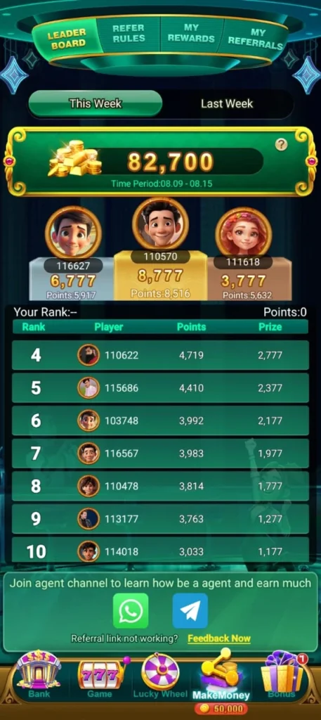 lucky pkr 777 game referral